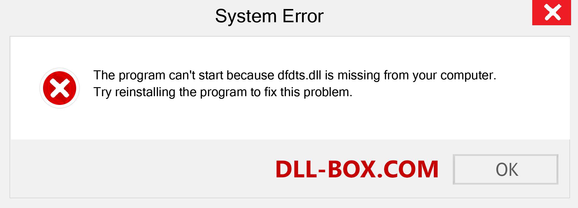  dfdts.dll file is missing?. Download for Windows 7, 8, 10 - Fix  dfdts dll Missing Error on Windows, photos, images